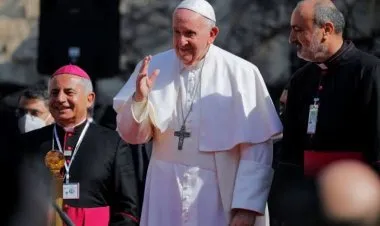 البابا فرنسيس من الموصل : لا للإرهاب واستغلال الدين