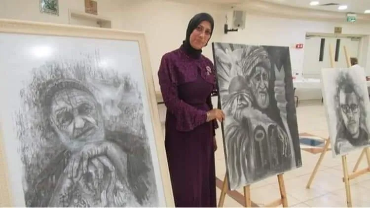 الفحماوية ختام اغباريه في درب الفن التشكيلي 