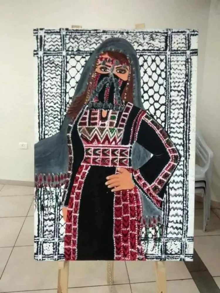 الفحماوية ختام اغباريه في درب الفن التشكيلي 