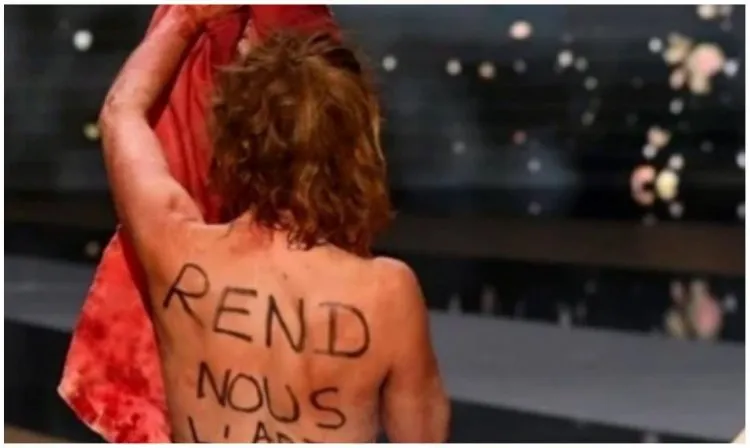 الممثلة الفرنسية كورين ماسيرو تحتج بالظهور عارية في "مهرجان قيصر"