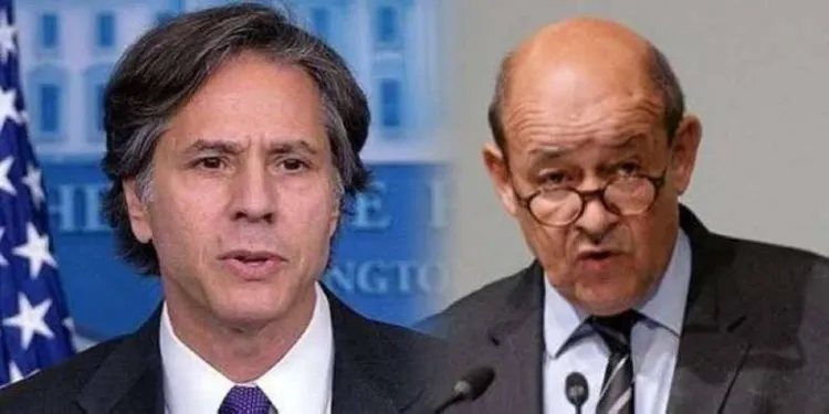 بلينكن ولودريان يبحثان دور التحالف عبر الأطلسي في مواجهة تحديات الأمن العالمي