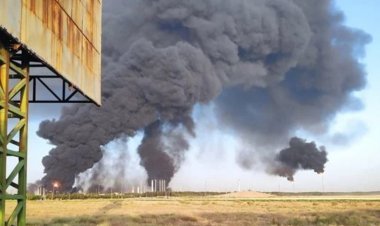 حريق ضخم في مصفاة بترول في إيران