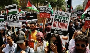 مظاهرات في لندن تنديدا بالاحتلال الإسرائيلي