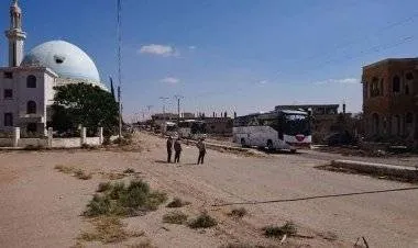 مسلحو المعارضة السورية يقطعون أوتوستراد دمشق عمان