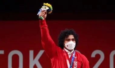 الرباع القطري فارس إبراهيم يمنح بلاده  اول ميدالية ذهبية في تاريخها