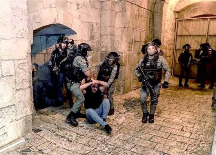 الاحتلال يعتدي على شبان قرب باب العامود في القدس المحتلة