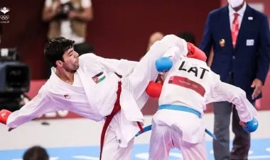 أولمبياد طوكيو: الأردنى عبد الرحمن المصاطفة أول عربي يفوز ببرونزية الكاراتيه