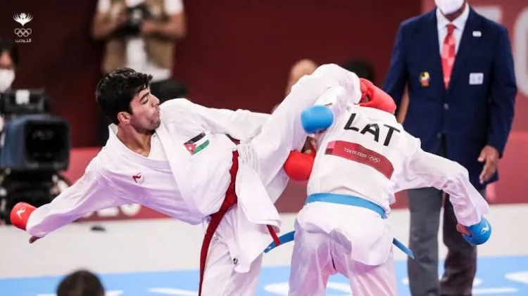 أولمبياد طوكيو: الأردنى عبد الرحمن المصاطفة أول عربي يفوز ببرونزية الكاراتيه