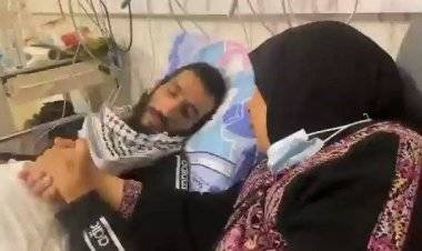 رسالة صوتية مؤثرة من والدة الأسير الفلسطيني المضرب عن الطعام الفسفوس