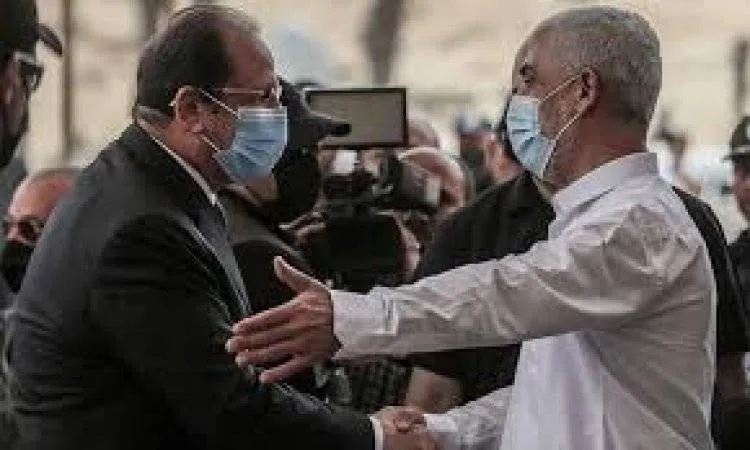 بيان حماس حول اجتماع قيادتها مع وزير المخابرات المصرية في القاهرة