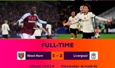 اول خسارة لليفربول في هذا الموسم في البريميرليغ