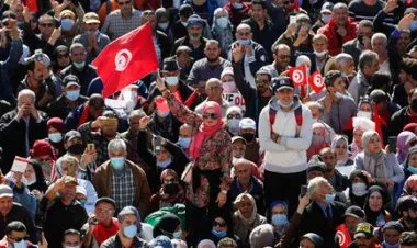 حركة النهضة التونسية تستنكر منع متظاهرين من الوصول إلى العاصمة والاعتداء عليهم