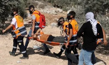 مئات المواطنين يتوافدون إلى قرية برقة للتصدي لاعتداءات المستوطنين