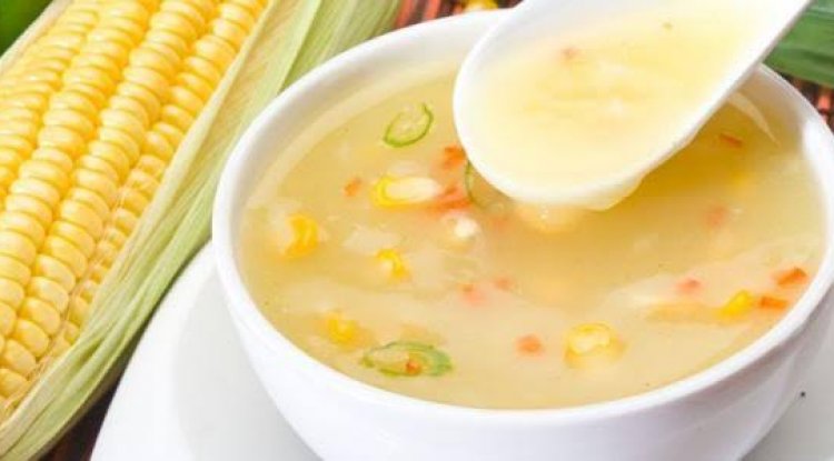 شوربة الذرة بالكريمة