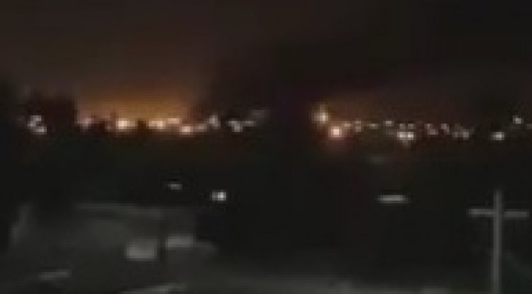 تصاعد أعمدة الدخان بعد دوي 3 انفجارات في محيط مطار أربيل في العراق