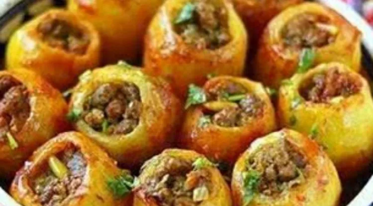 البطاطس المحشوة باللحم