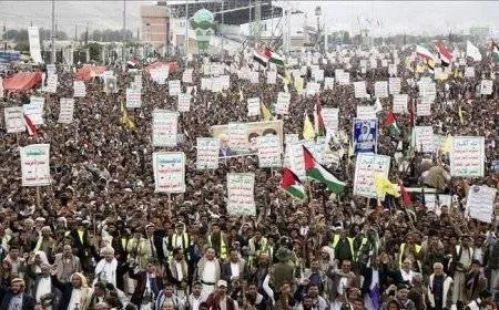 صنعاء تحيي يوم القدس العالمي بمسيرات مليونية