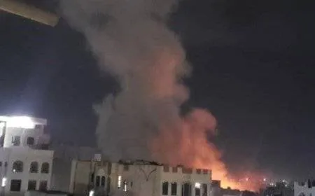 تجدد العدوان الامريكي على صنعاء ومحافظات يمنية.. والحوثي يتهم واشنطن باستهداف مواقع مدنية