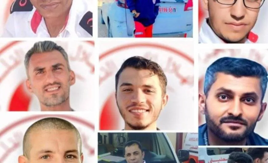 انتشال جثامين 14 شهيدًا من رفح بينهم مسعفين ودفاع مدني