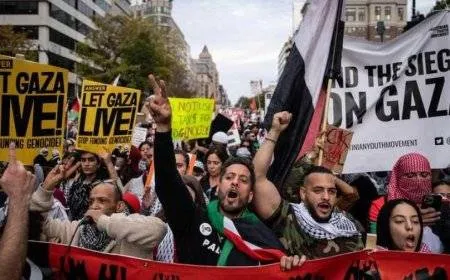 تظاهرات طلابية في جامعة "هارفارد" ضد الحرب على غزة