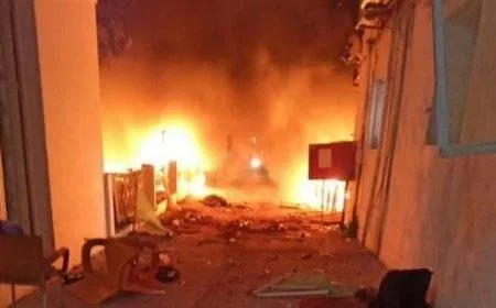 الاحتلال يقصف المستشفى المعمداني بمدينة غزة