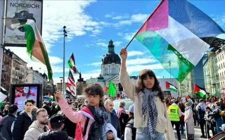 السويد.. مظاهرة تطالب بوقف فوري لجرائم "إسرائيل" في غزة