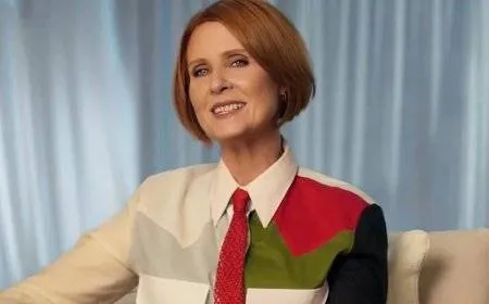 الممثلة الأميركية سينثيا نيكسون ترتدي العلم الفلسطيني في إعلان لمسلسلها