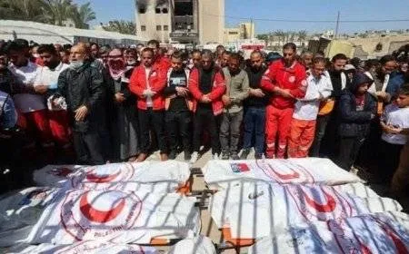 الدفاع المدني يكشف كذب رواية الاحتلال حول جريمته بحق مقدمي الخدمة الإنسانية برفح