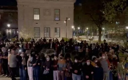 مظاهرة ضد زيارة بن غفير لجامعة ييل الأميركية