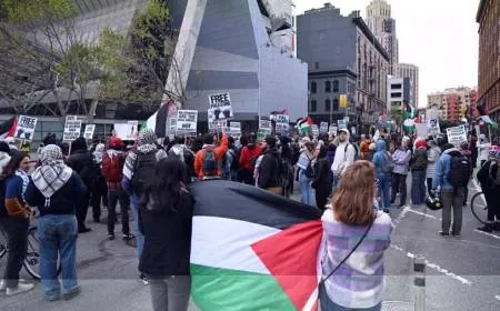 مظاهرات حاشدة في مدن أمريكية للمطالبة بوقف حرب الإبادة