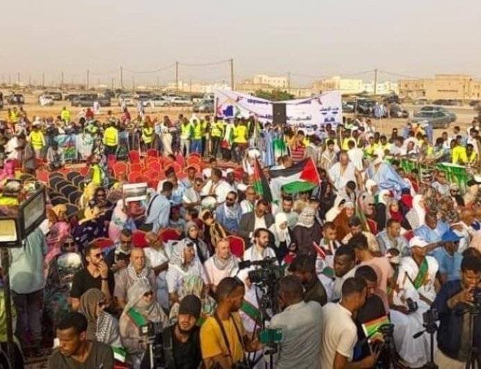 آلاف الموريتانيين يطالبون بوقف الإبادة الإسرائيلية في غزة