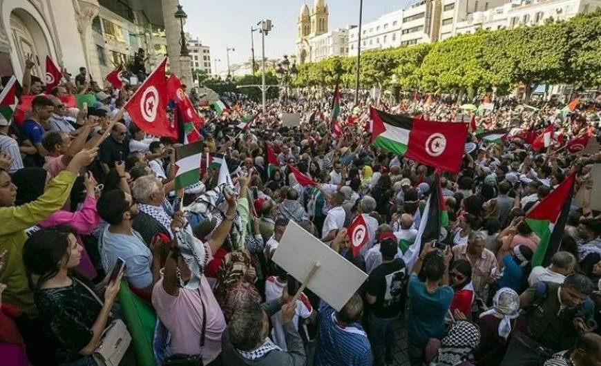 تونس: مسيرة تضامنية تنديدا بحرب الإبادة في فلسطين