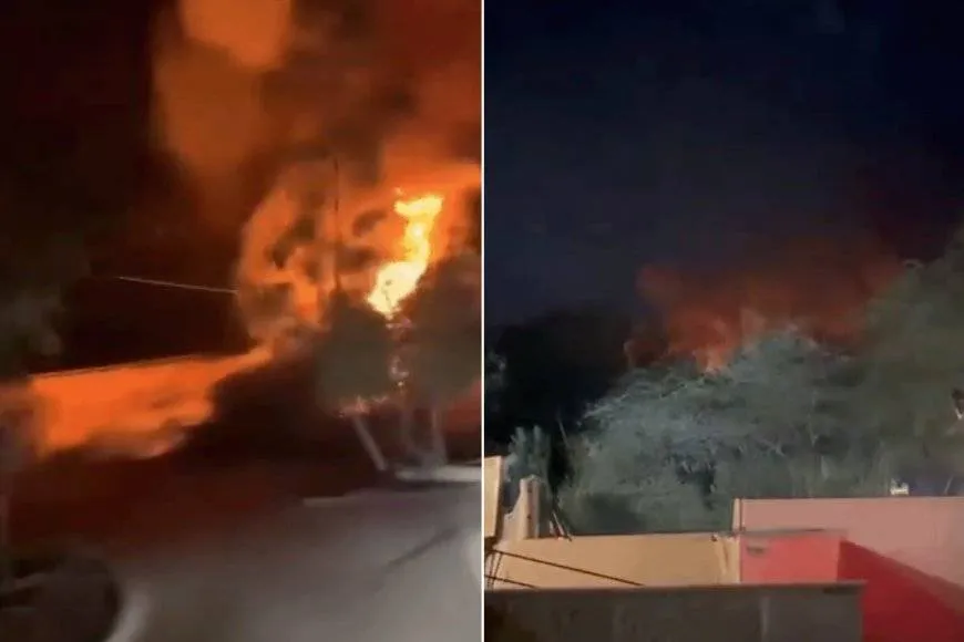 نشوب حريق إثر سقوط مسيّرة مجهولة المصدر جنوب عمّان