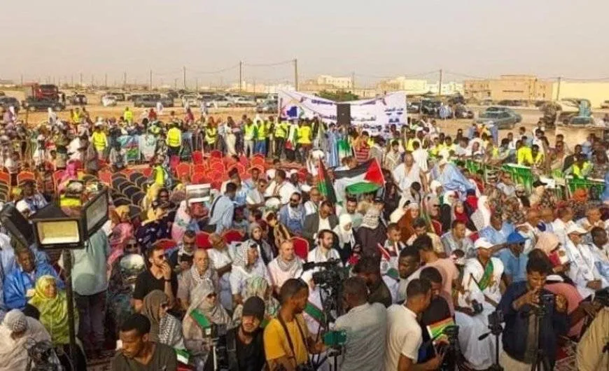 آلاف الموريتانيين يطالبون بوقف الإبادة الإسرائيلية في غزة