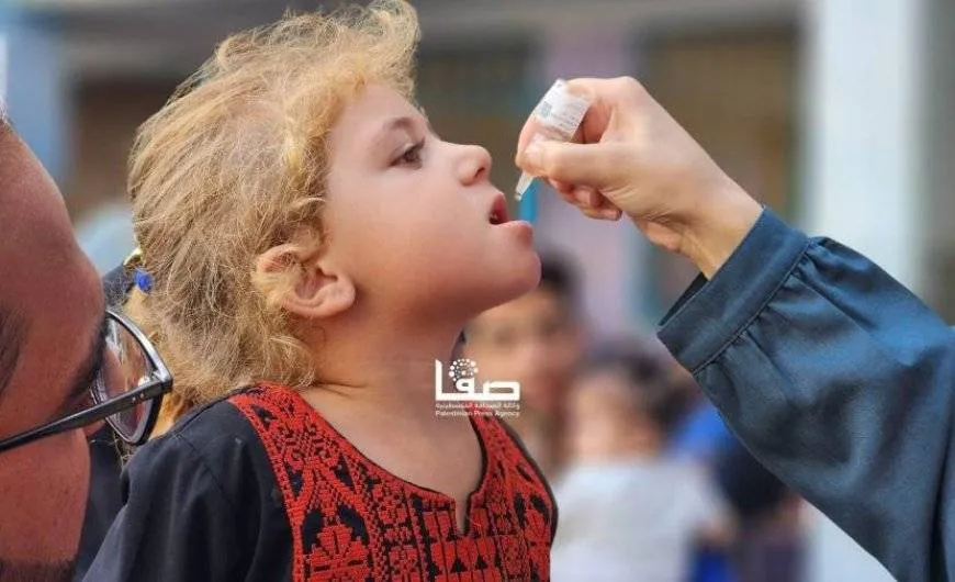 الصحة بغزة: 602 ألف طفل معرضون لخطر الإصابة بالشلل الدائم