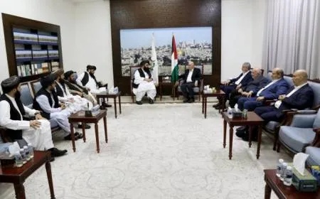 حماس تبحث مع  وزير الخارجية الأفغاني آخر مستجدات العدوان على غزة