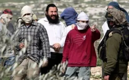 إصابة فلسطينيين بهجوم للمستوطنين على مغاير الدير برام الله