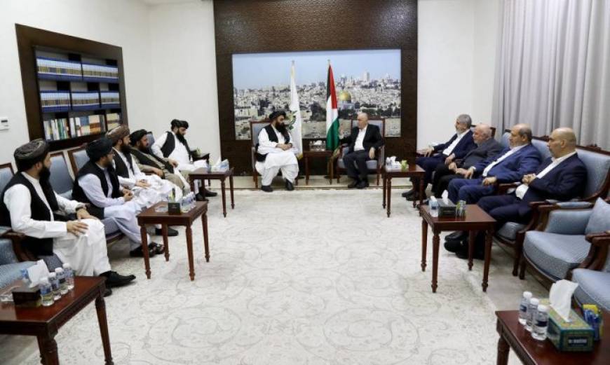 حماس تبحث مع وزير الخارجية الأفغاني آخر مستجدات العدوان على غزة