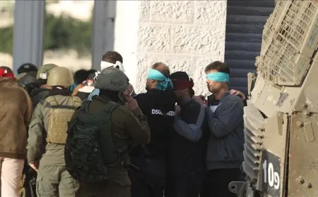 نادي الأسير: اعتقال 40 فلسطينيا في حملة إسرائيلية واسعة بالضفة