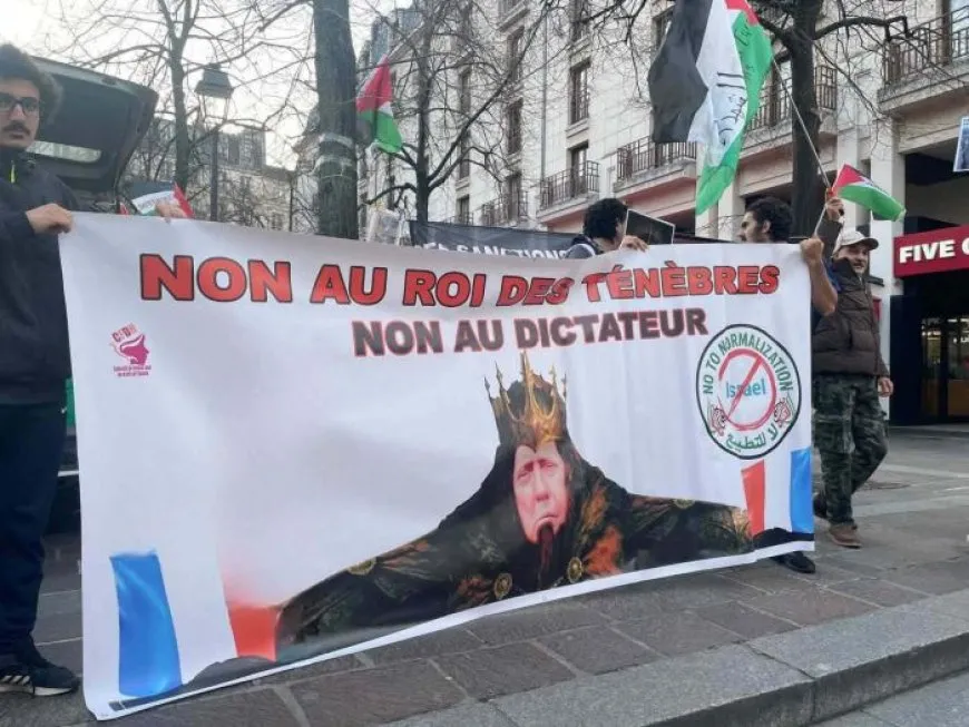 مظاهرة في باريس دعما لفلسطين وضد سياسات ترامب في المنطقة