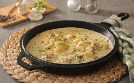 البيكاتا الإيطالية الأصلية بقطع المشروم الطازجة