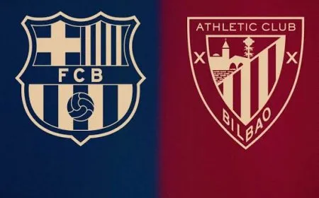 برشلونة ضد أتلتيك بيلباو: برشلونة يكتسح أتلتيك بيلباو بثلاثية نظيفة في شوط المباراة الأول