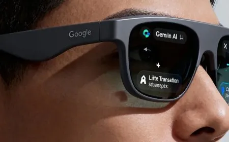 نظارات جوجل الذكية الجديدة ..  مدعومة بذكاء جيميناي 3