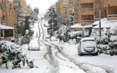 ثلوج في الاردن .. كتلة هوائية قطبية ومنخفض جوي يطرقان أبواب المملكة الثلاثاء