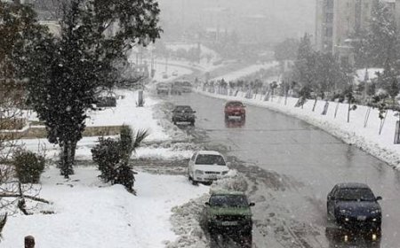 الأردن تحت تأثير "الدوامة القطبية".. ثلوج على الجبال وصقيع يضرب المدن