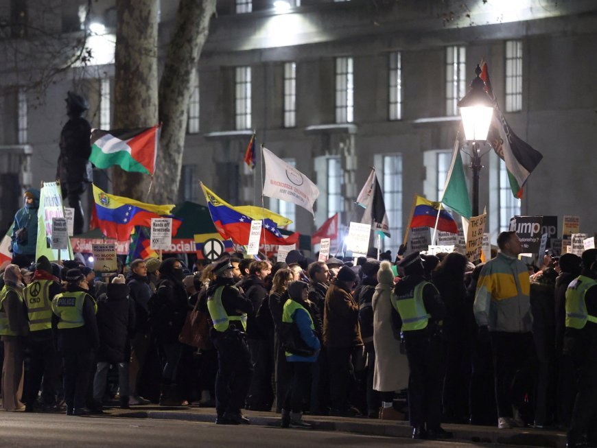 احتجاجات في لندن ضد الهجوم الأميركي على فنزويلا