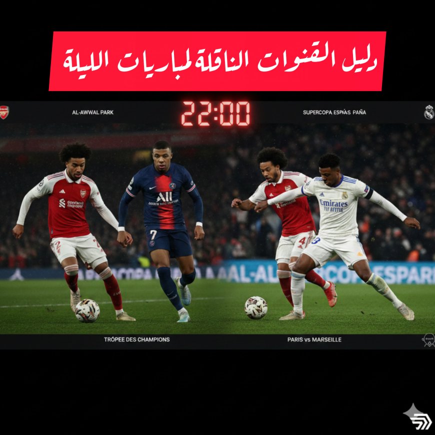 دليل القنوات الناقلة لمباريات الليلة