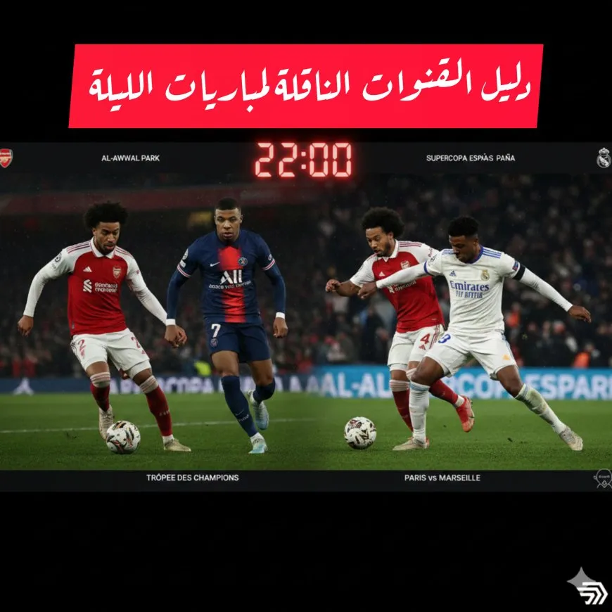 دليل القنوات الناقلة لمباريات الليلة