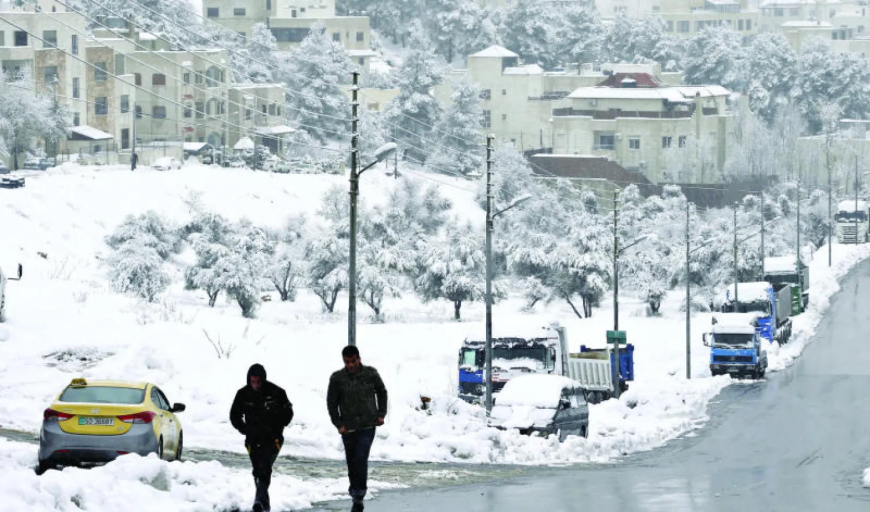 الأردن يستعد لمنخفض "قطبي" شديد البرودة.. وتوقعات بزخات ثلجية فوق المرتفعات العالية