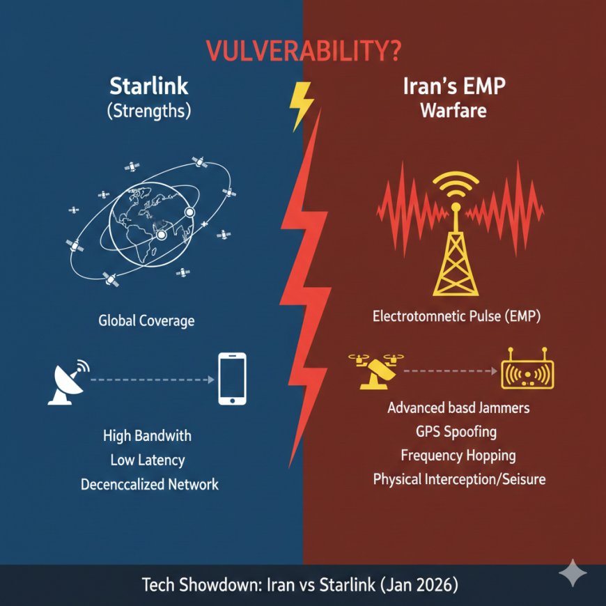 ايران تحيد منظومة "ستارلينك" عبر حرب كهرومغناطيسية متطورة